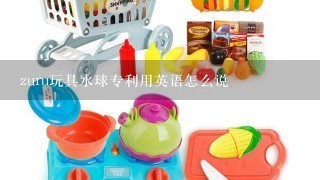zuru玩具水球专利用英语怎么说