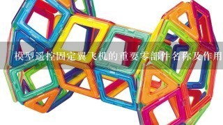 模型遥控固定翼飞机的重要0部件名称及作用、工作原理…还有机翼的工作过程～升、降、左、右…