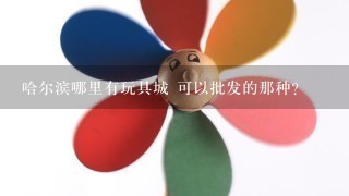 哈尔滨哪里有玩具城 可以批发的那种?