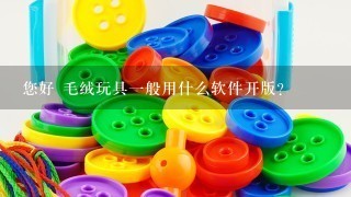 您好 毛绒玩具1般用什么软件开版？