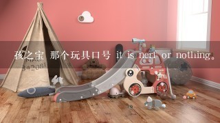 孩之宝 那个玩具口号 it is nerf or nothing。啥意思