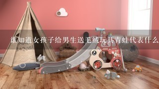 谁知道女孩子给男生送毛绒玩具青蛙代表什么意思？