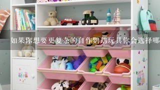 如果你想要更复杂的自作鹦鹉玩具你会选择哪种方法？